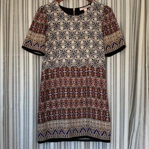 Patterned Shift Dress